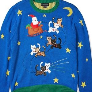 NWT Ugly Christmas sweater for a cat enthusiast!